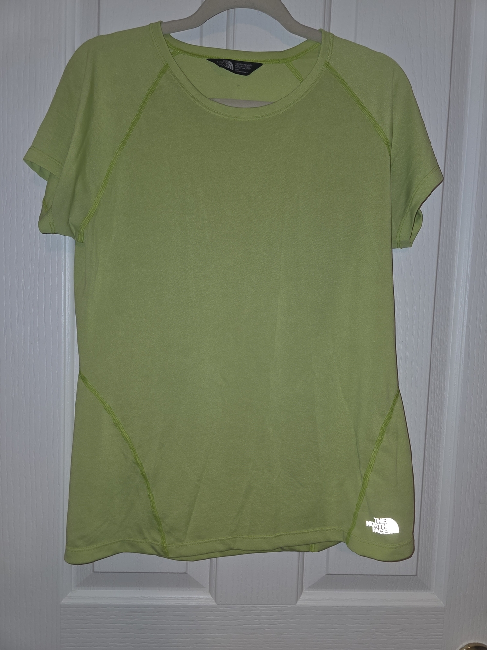 The North Face Women's Athletic Short Sleeve Tee Lime Green Sz Large L/G